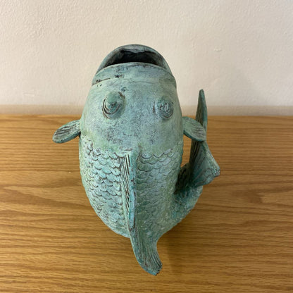 Metal Koi Vase Large