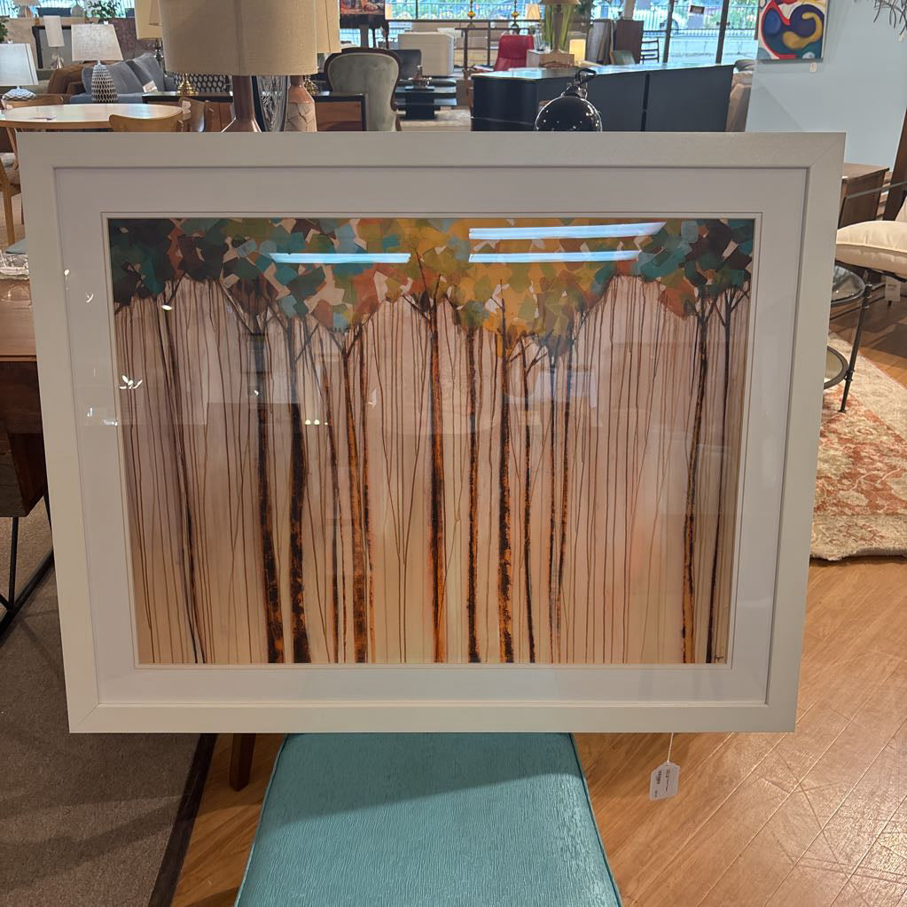 "Light in the Leaves" Framed Canvas ART