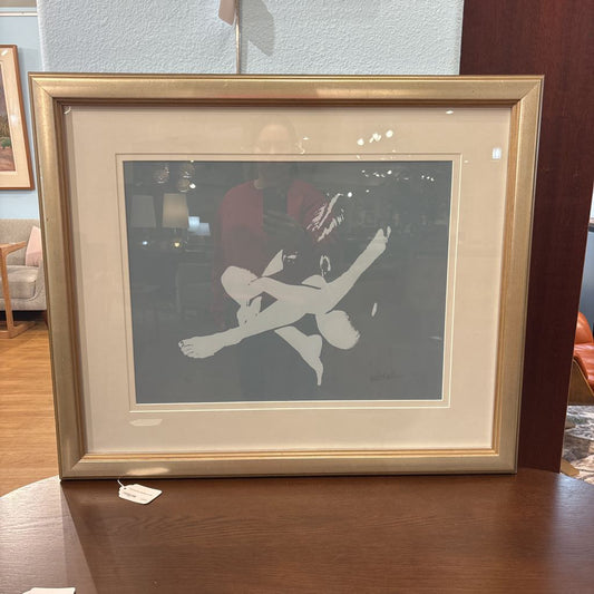 Crouched Over Minimalist Art ART