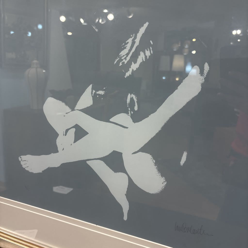 Crouched Over Minimalist Art