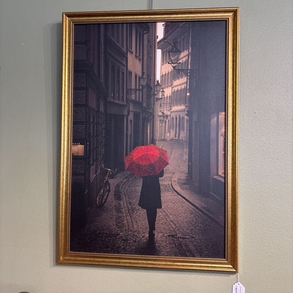 "Red Rain" Framed Art ART
