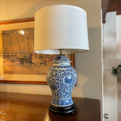 Blue & White Ginger Jar Lamp
