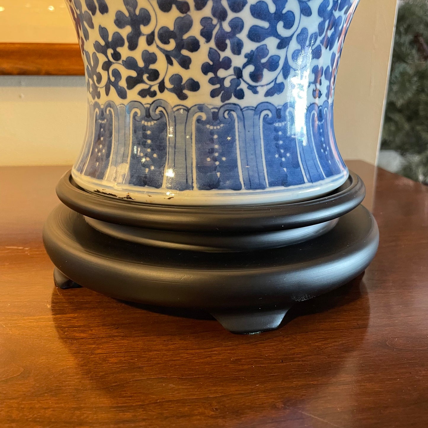 Blue & White Ginger Jar Lamp