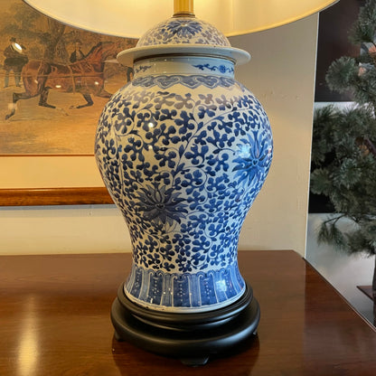 Blue & White Ginger Jar Lamp