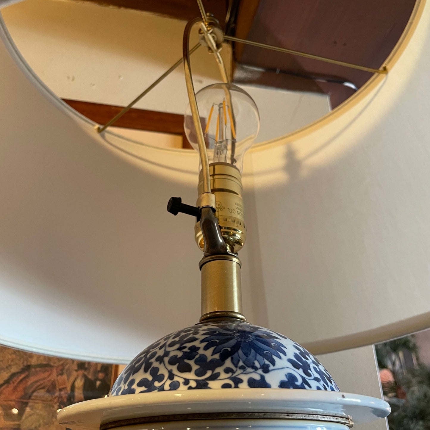 Blue & White Ginger Jar Lamp