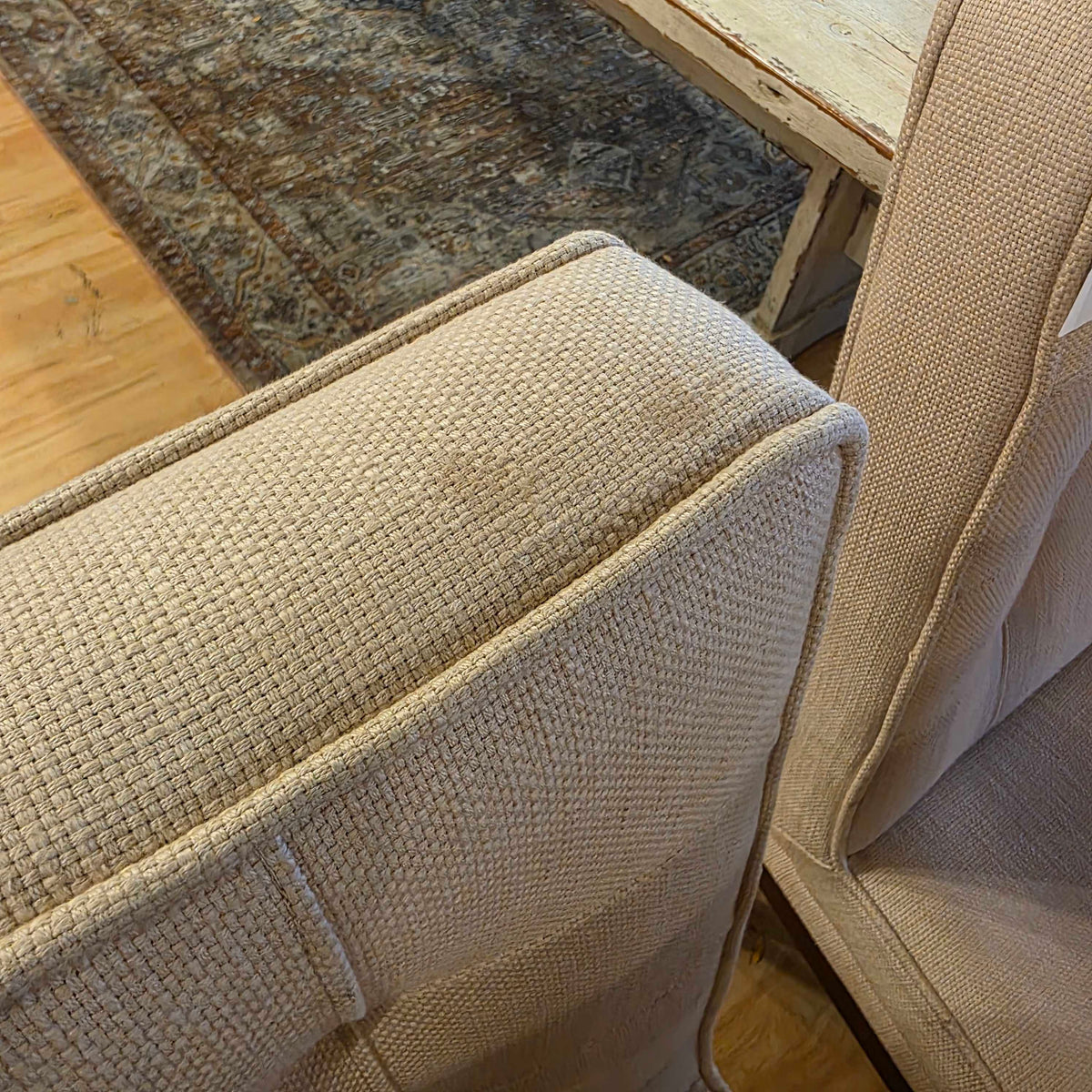 Tufted Back Cream Upholstery Dining Chair SET OF 8