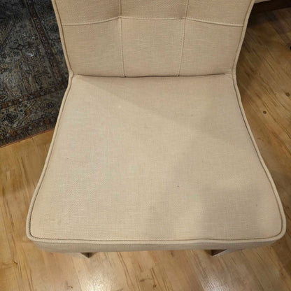 Tufted Back Cream Upholstery Dining Chair SET OF 8