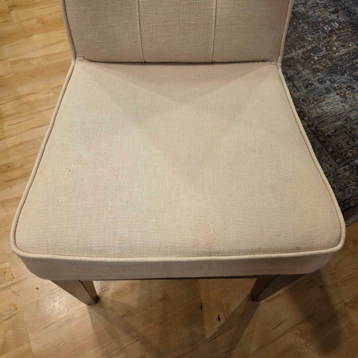 Tufted Back Cream Upholstery Dining Chair SET OF 8