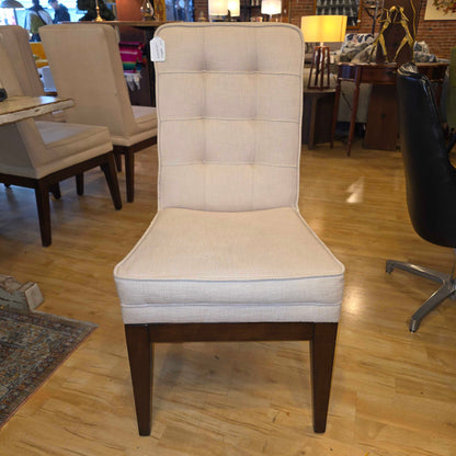 Tufted Back Cream Upholstery Dining Chair SET OF 8