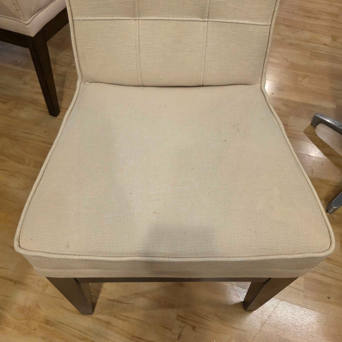Tufted Back Cream Upholstery Dining Chair SET OF 8