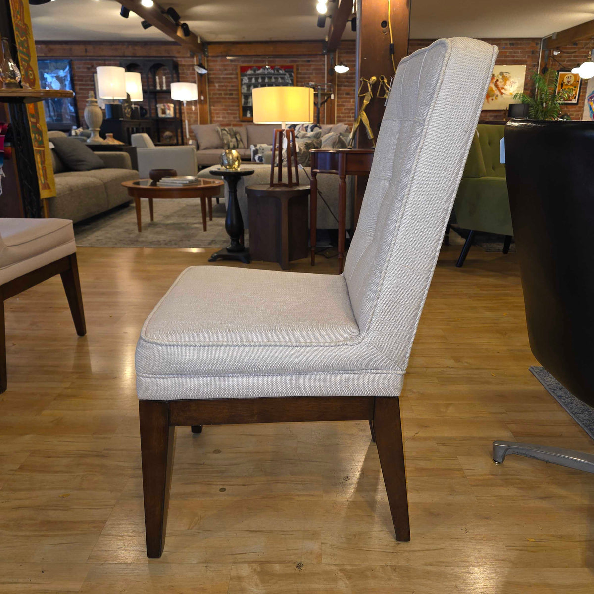 Tufted Back Cream Upholstery Dining Chair SET OF 8