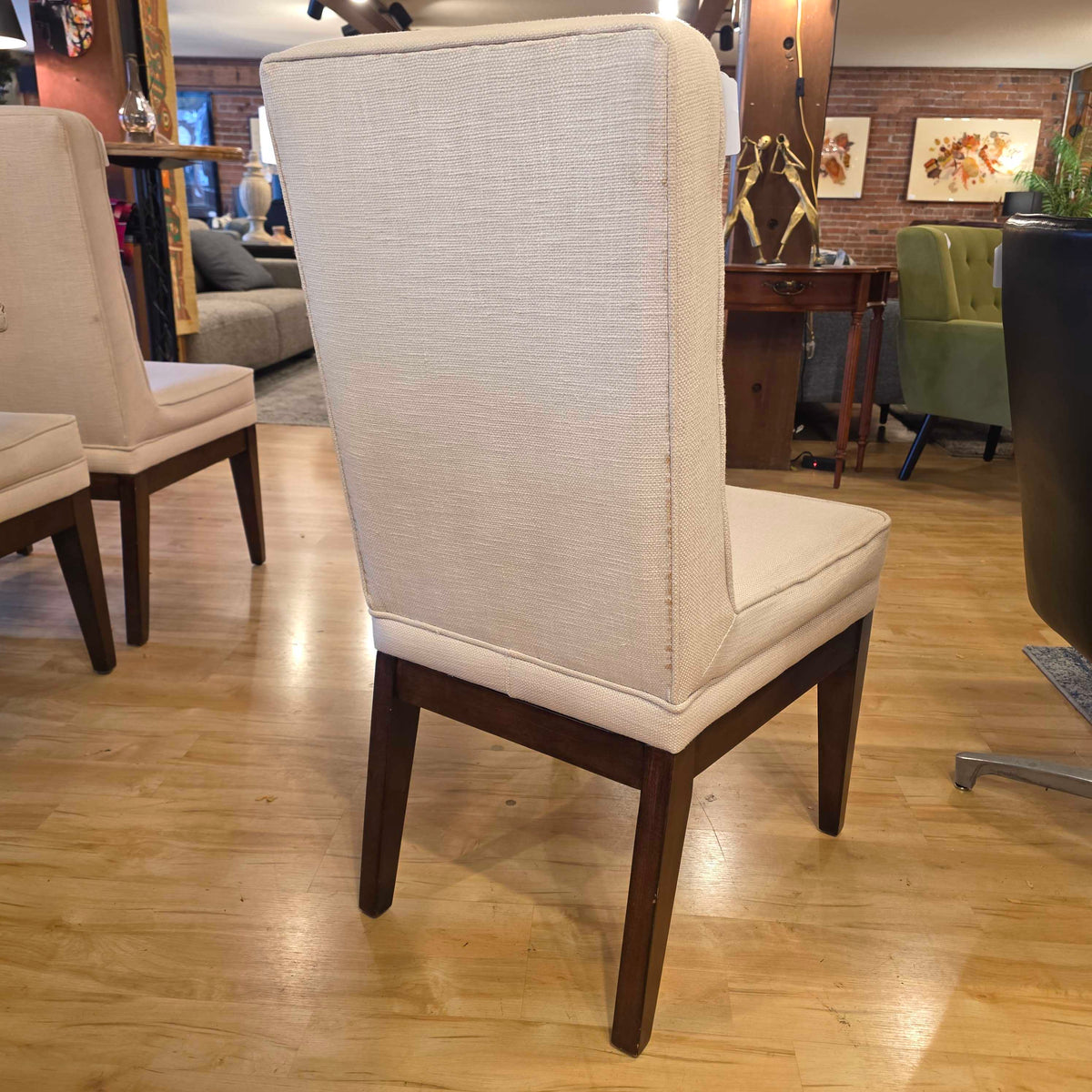 Tufted Back Cream Upholstery Dining Chair SET OF 8