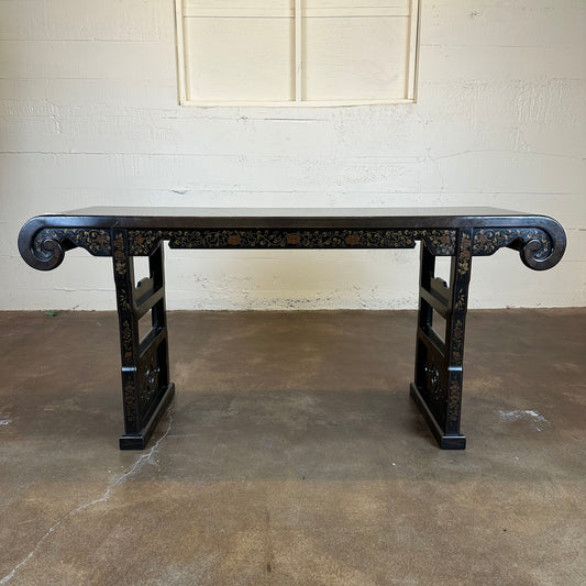 Asian Rolled Edge Console Table C CONSOLE TABLES