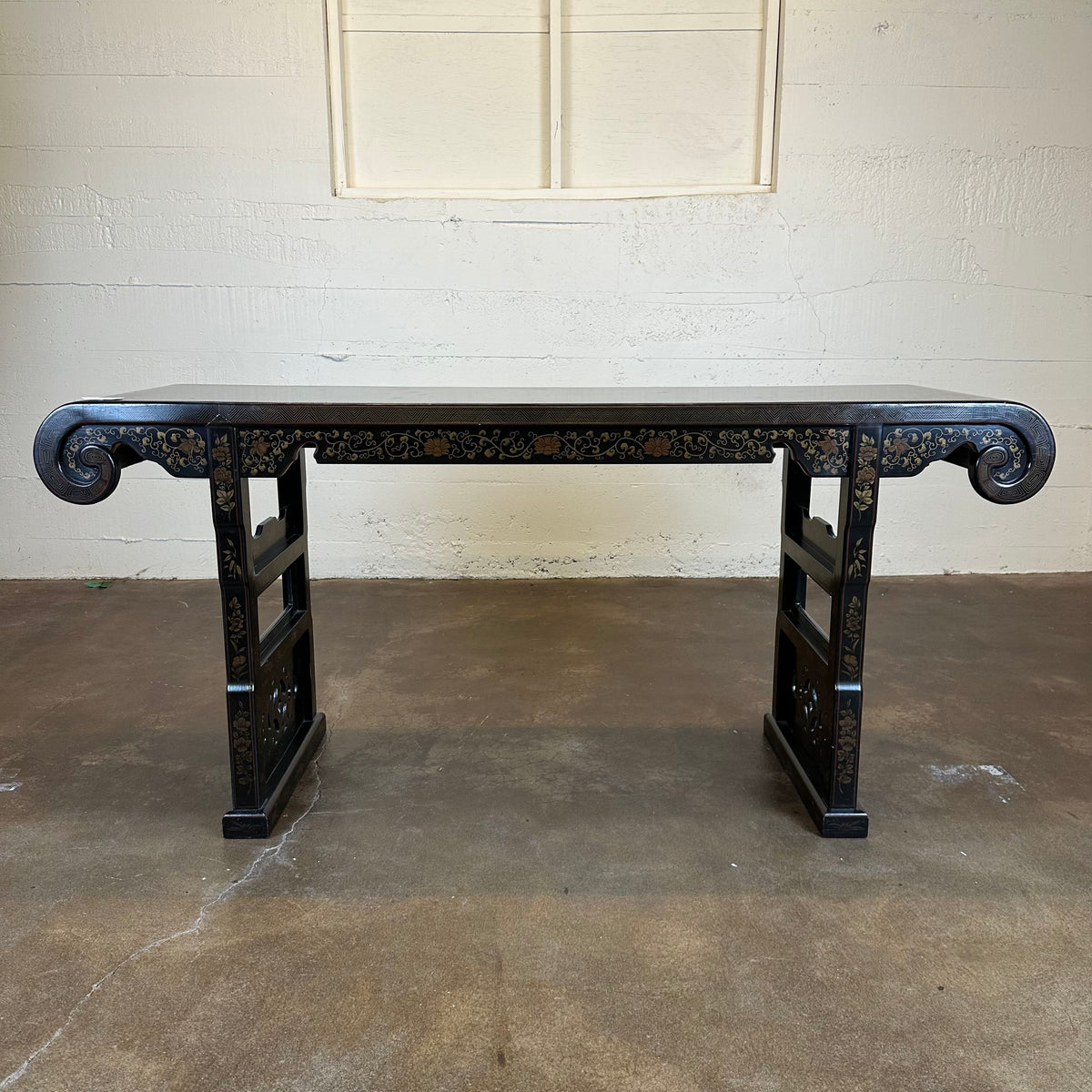 Asian Rolled Edge Console Table C CONSOLE TABLES