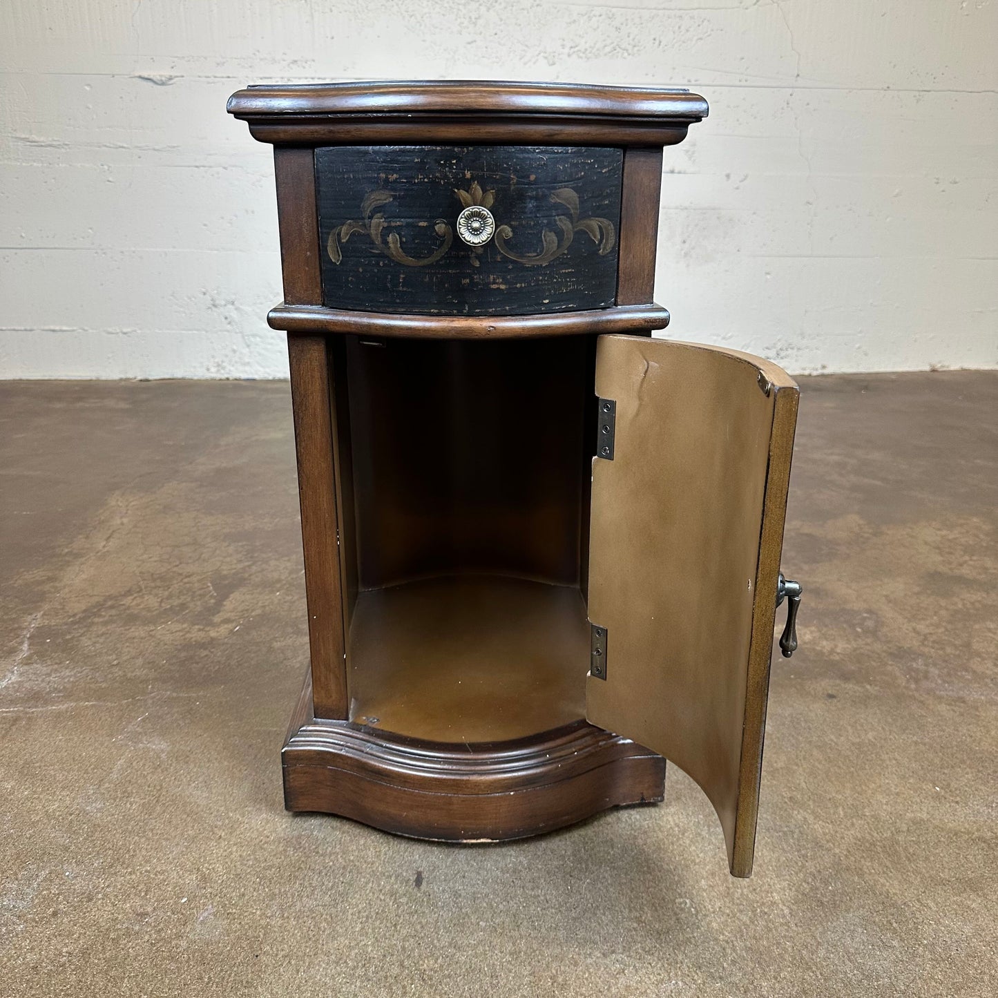 Bowfront Accent Cabinet