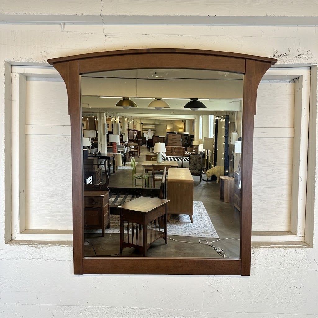 Mission Style Arch Top Mirror