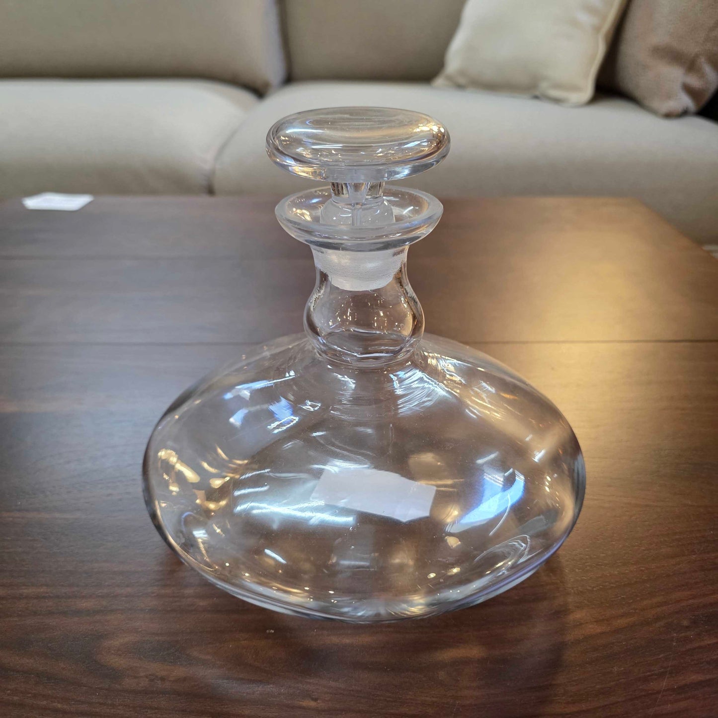 Glass Squat Captains Decanter