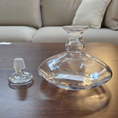 Glass Squat Captains Decanter