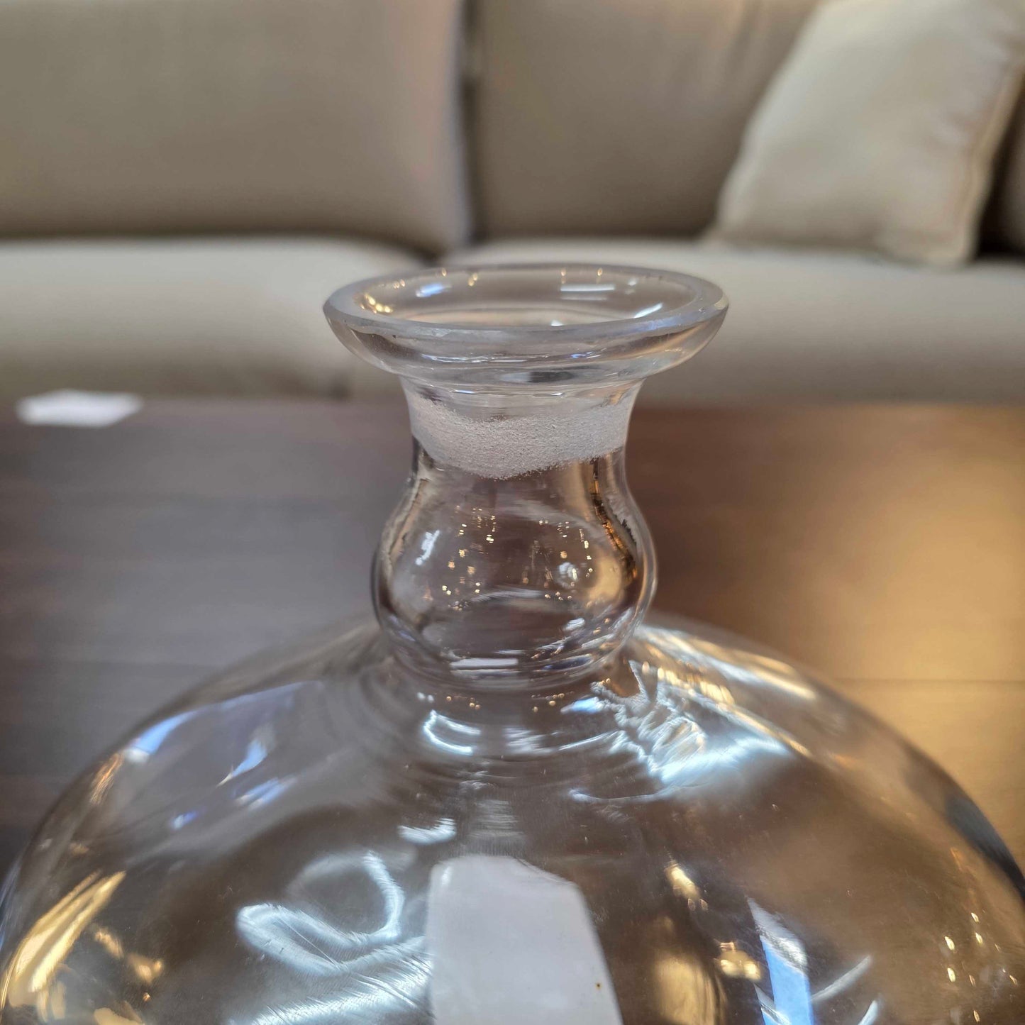 Glass Squat Captains Decanter