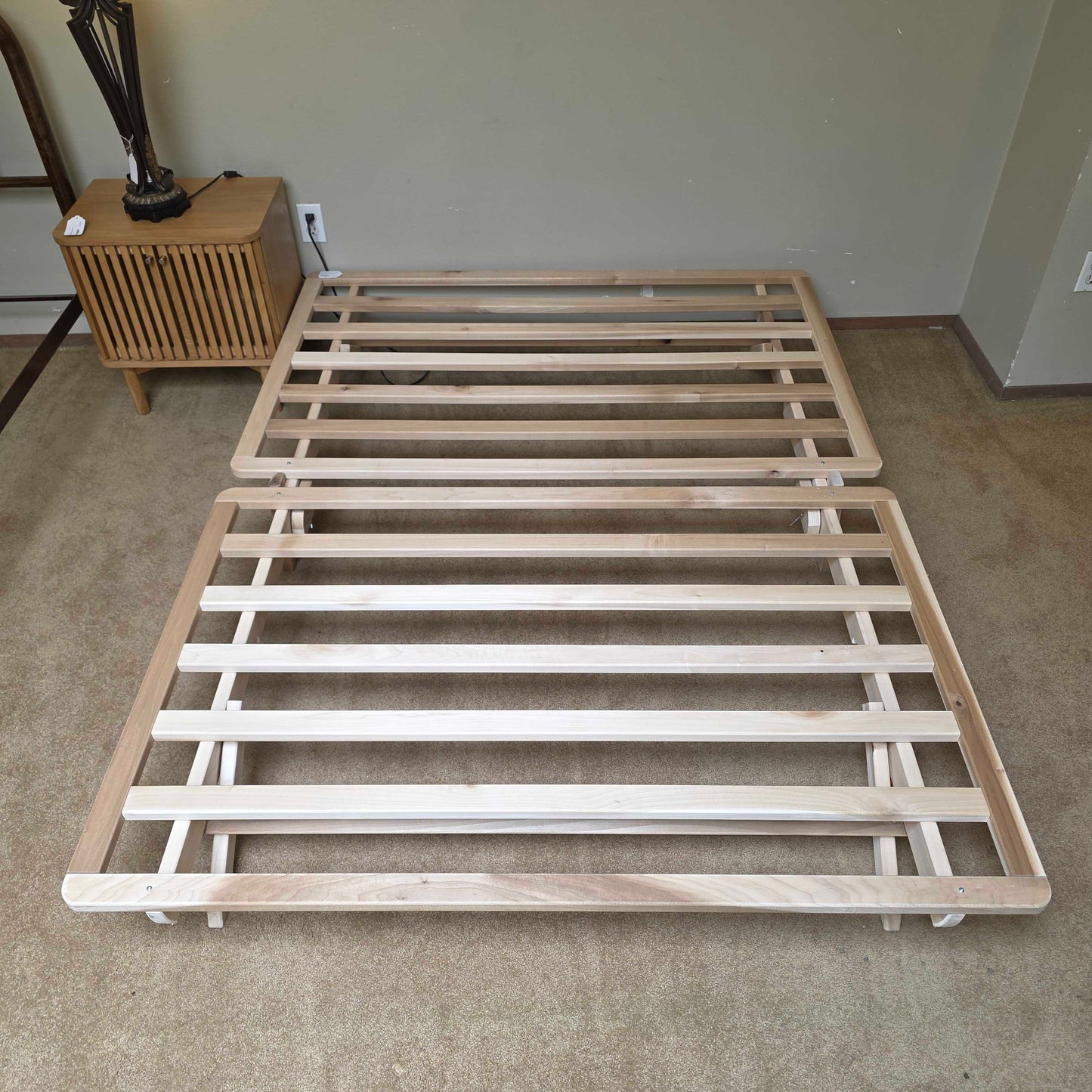 Wooden Full Slat Foldable Bedframe