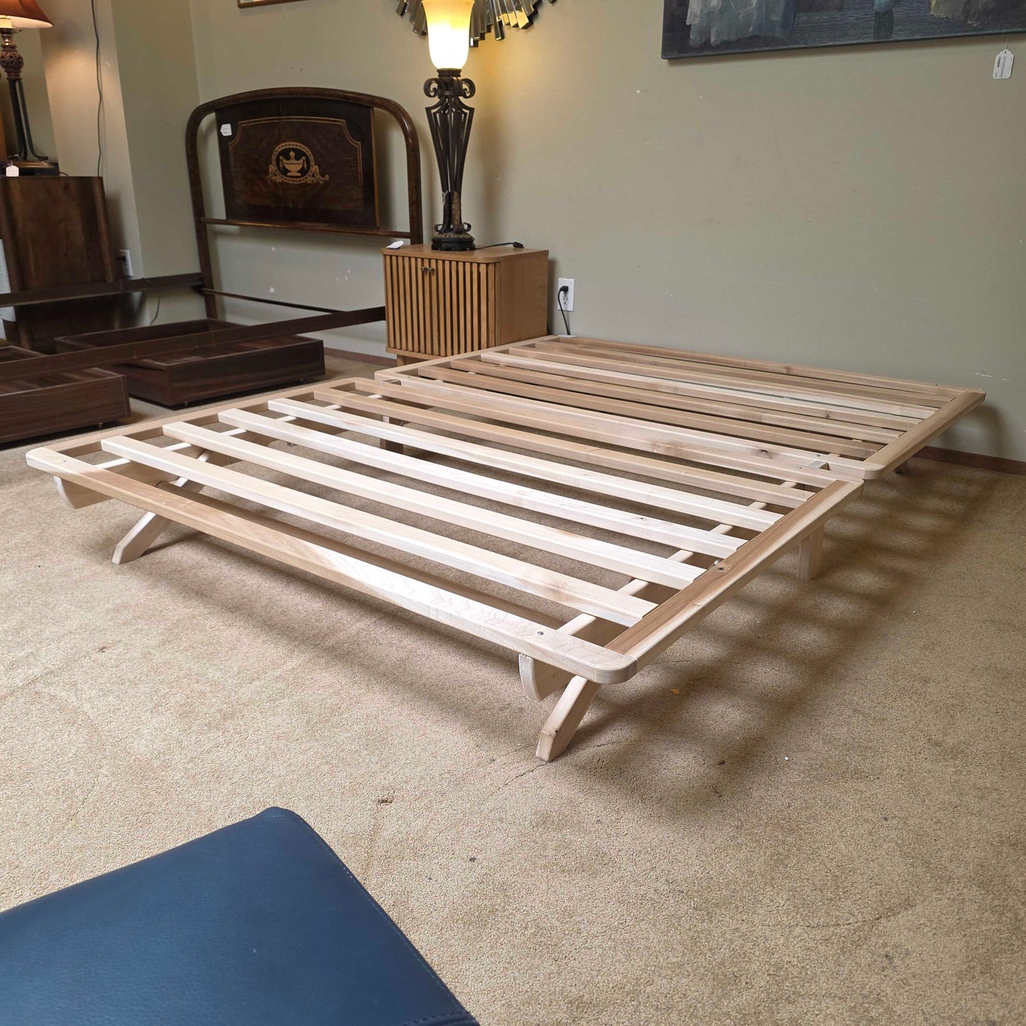 Wooden Full Slat Foldable Bedframe