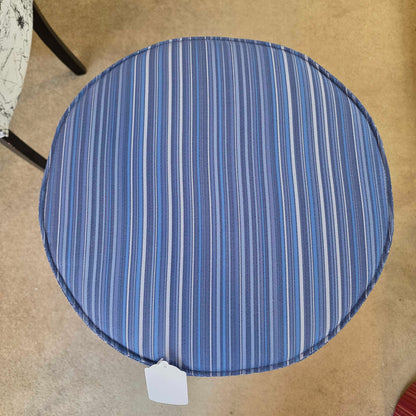 Knoll Rockwell Blue Swivel Stool