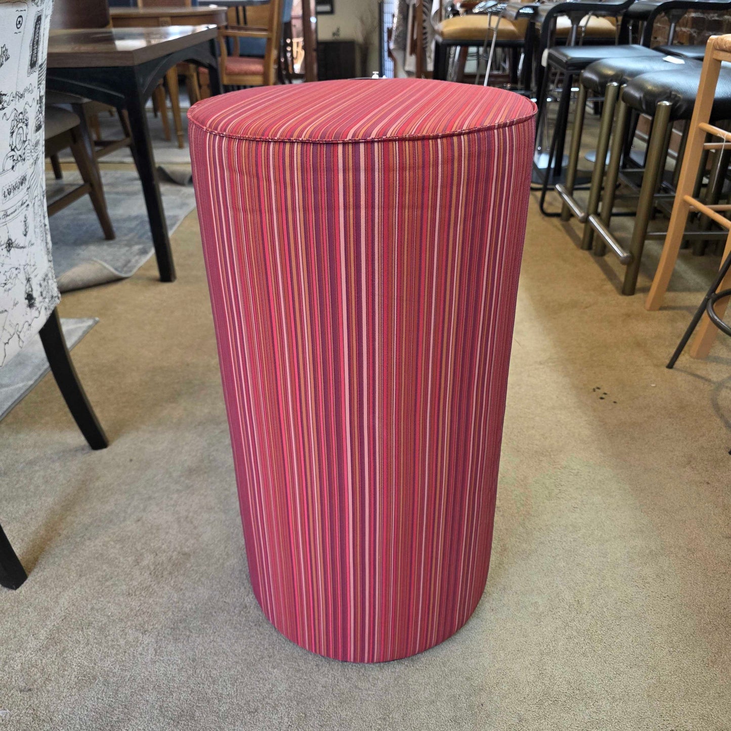 Knoll Rockwell Red Swivel Stool