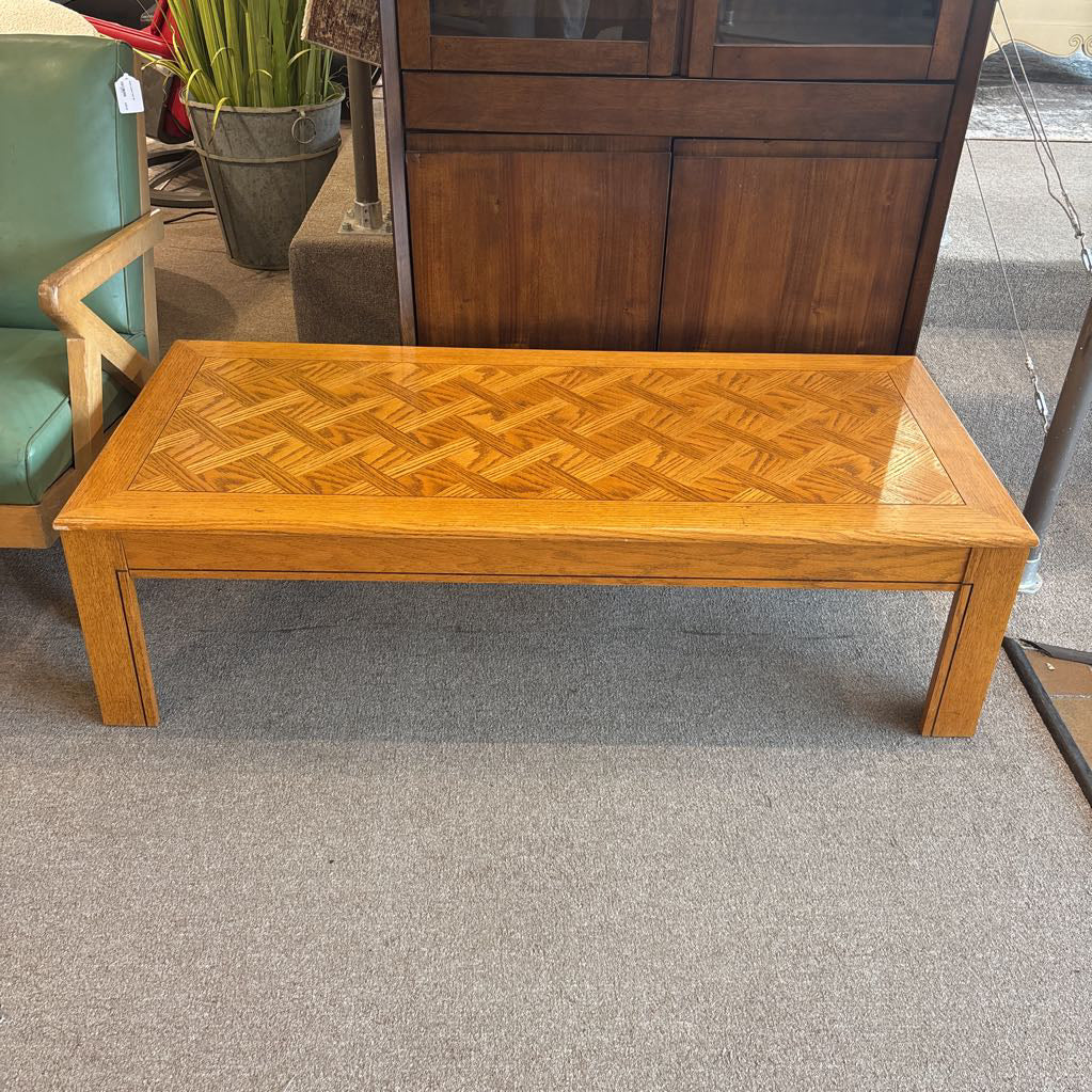 Vintage Geometric Pattern Coffee Table