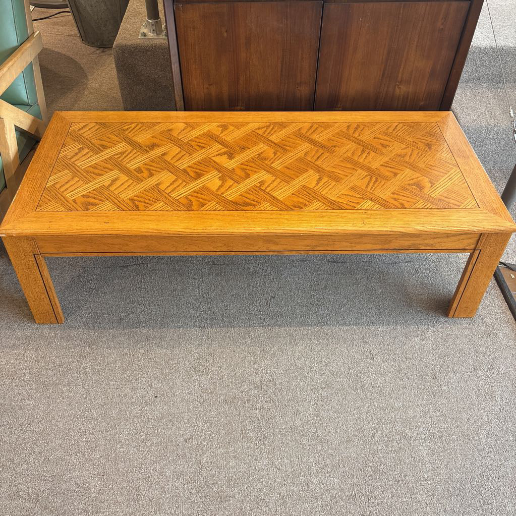 Vintage Geometric Pattern Coffee Table