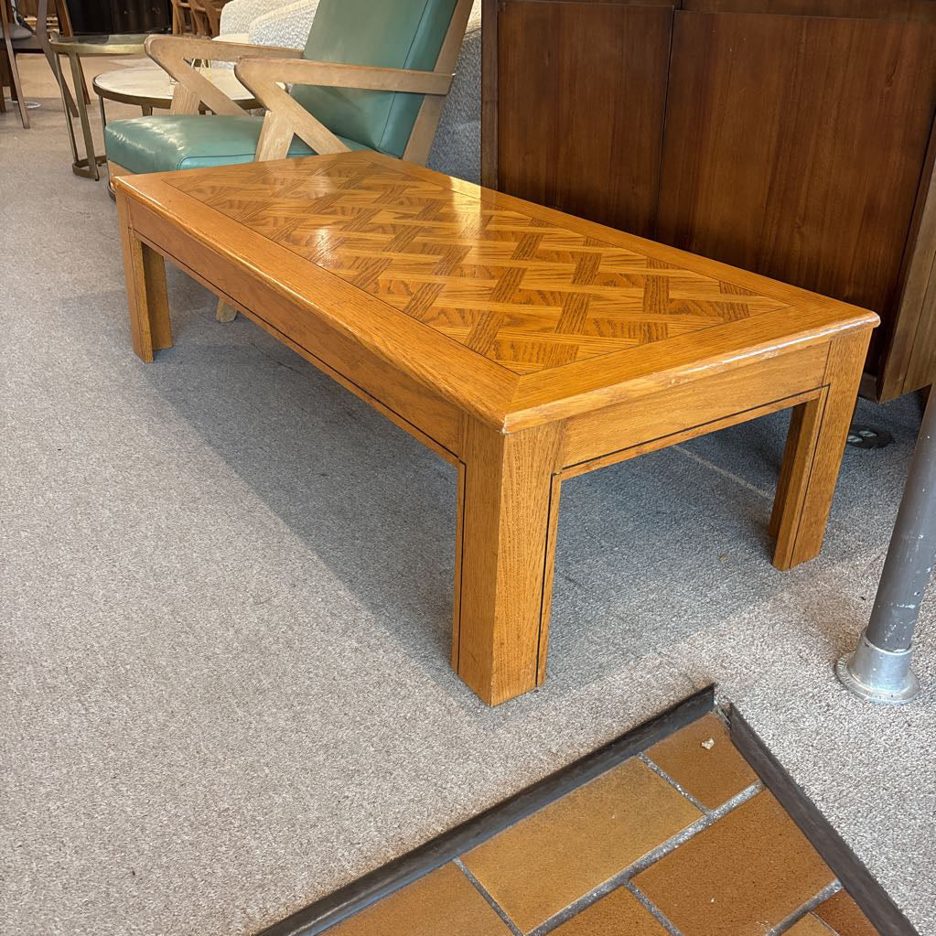 Vintage Geometric Pattern Coffee Table
