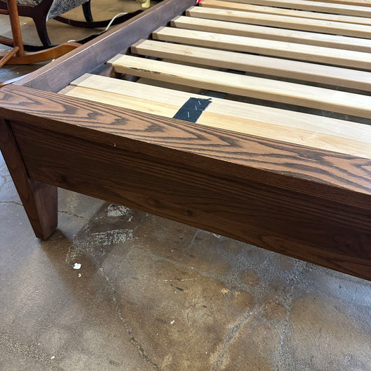 Dania Walnut Queen Bed C BED FRAMES