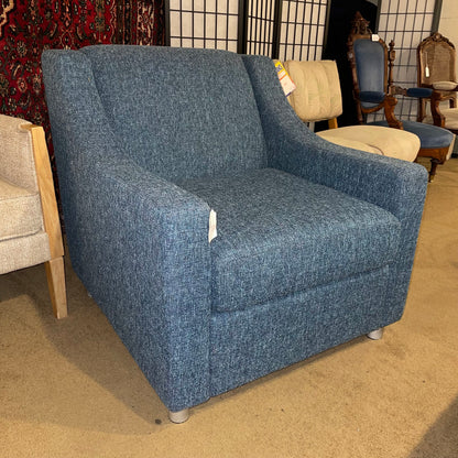 Blue Tweed Armchair U ACCENT CHAIRS