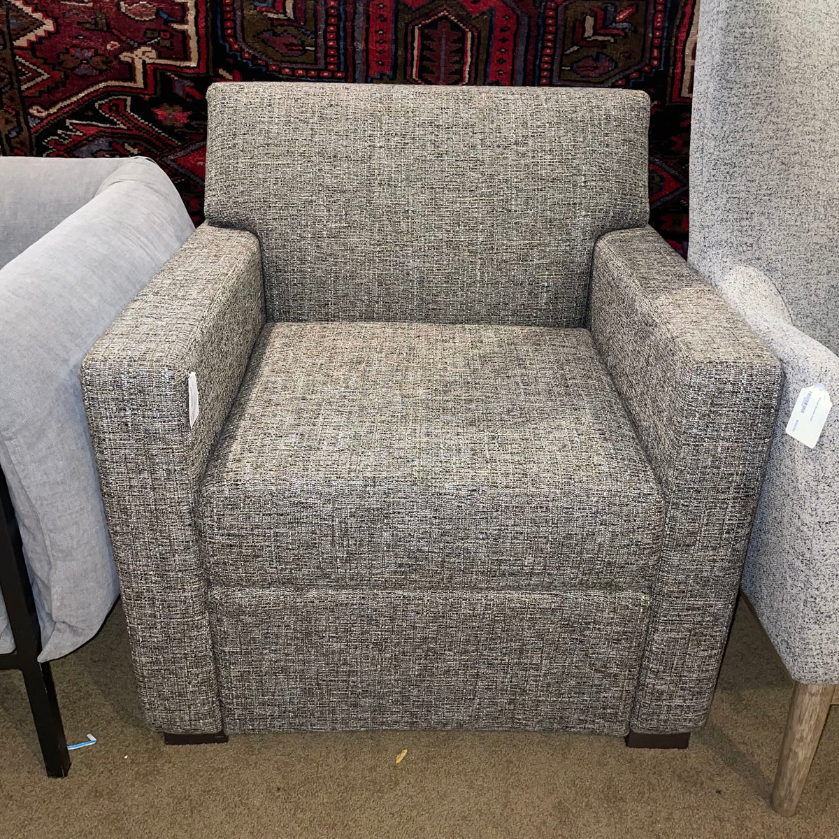 Tan Tweed Armchair (AS IS)