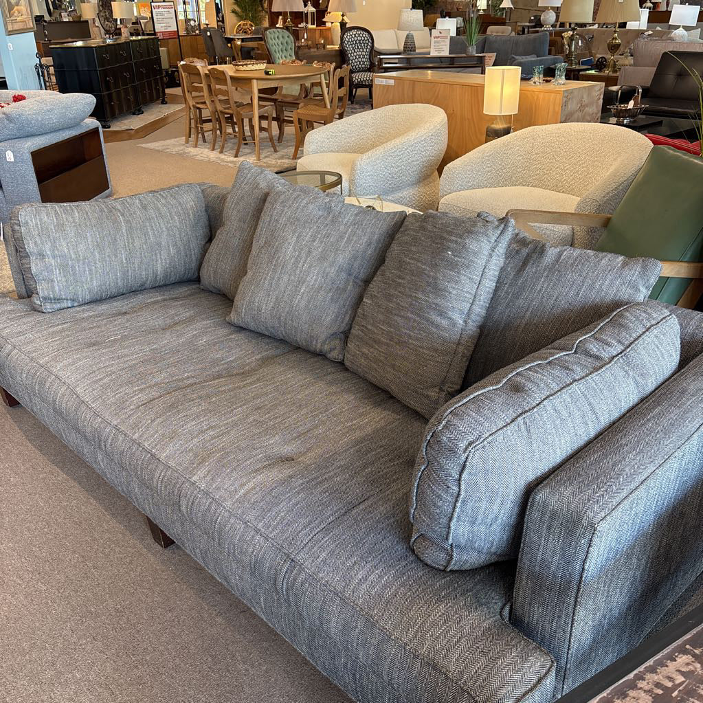 Ralph Lauren Grey Tufted Couch