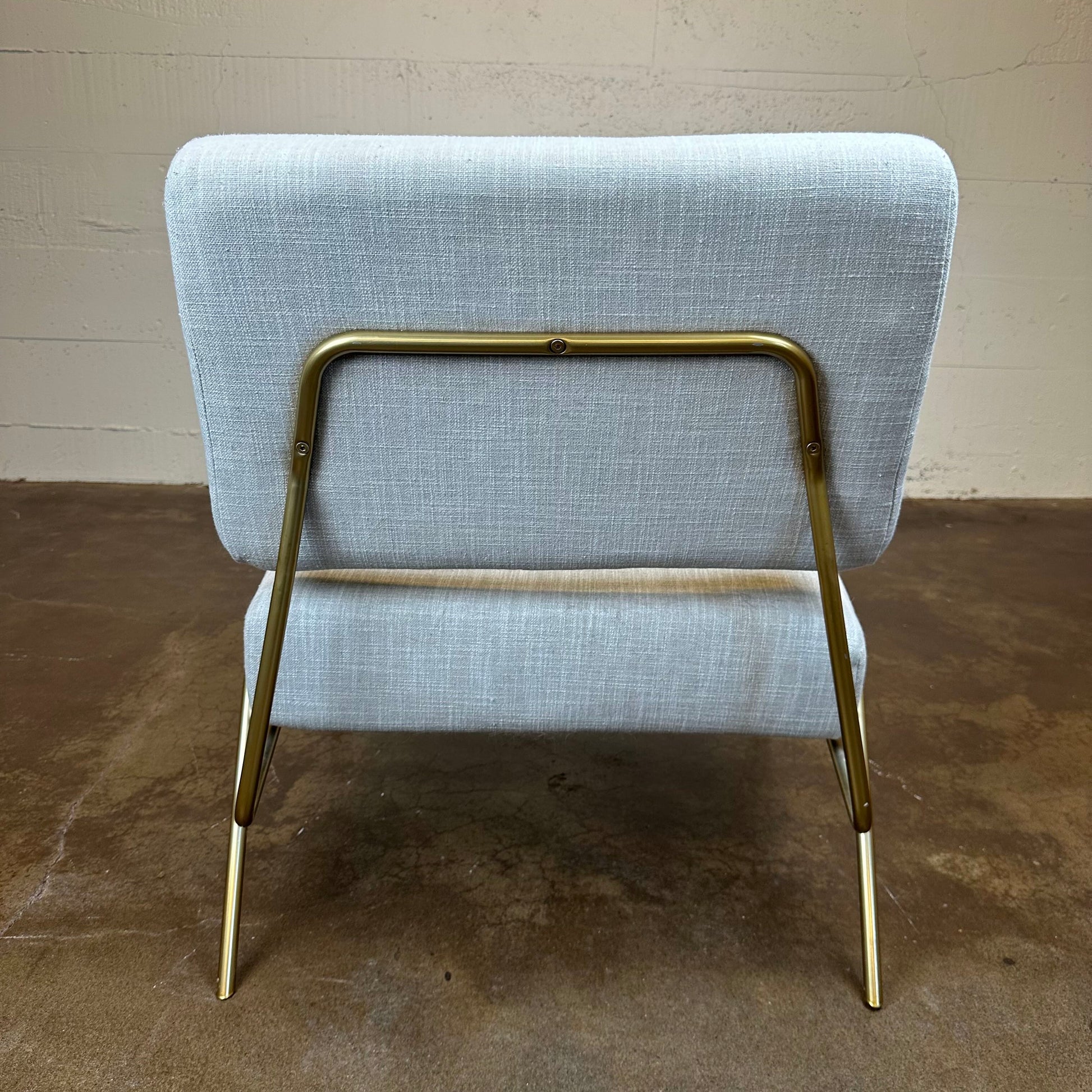 Taupe West Elm Slipper Chair U ACCENT CHAIRS