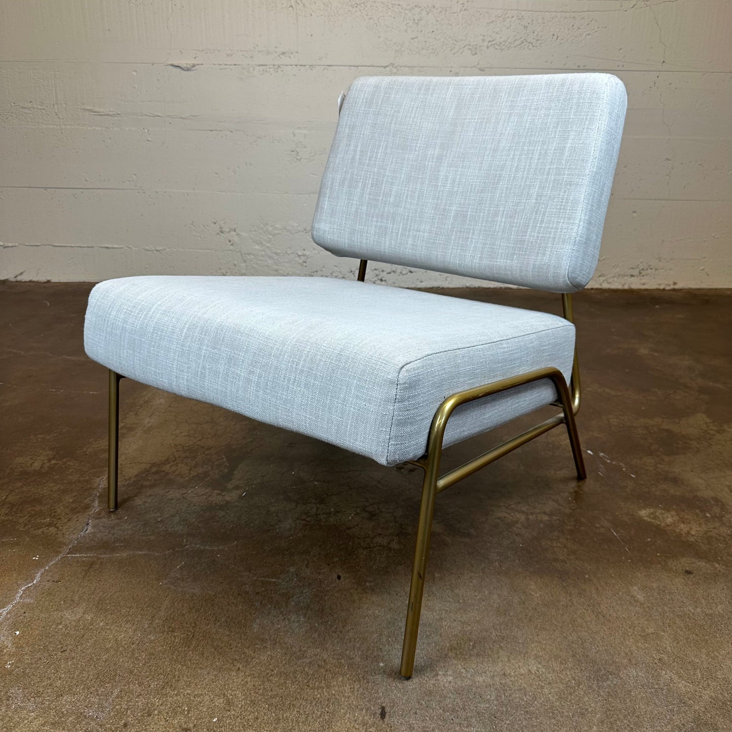 Taupe West Elm Slipper Chair U ACCENT CHAIRS