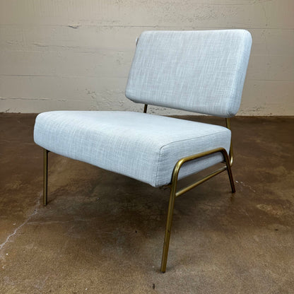 Taupe West Elm Slipper Chair U ACCENT CHAIRS