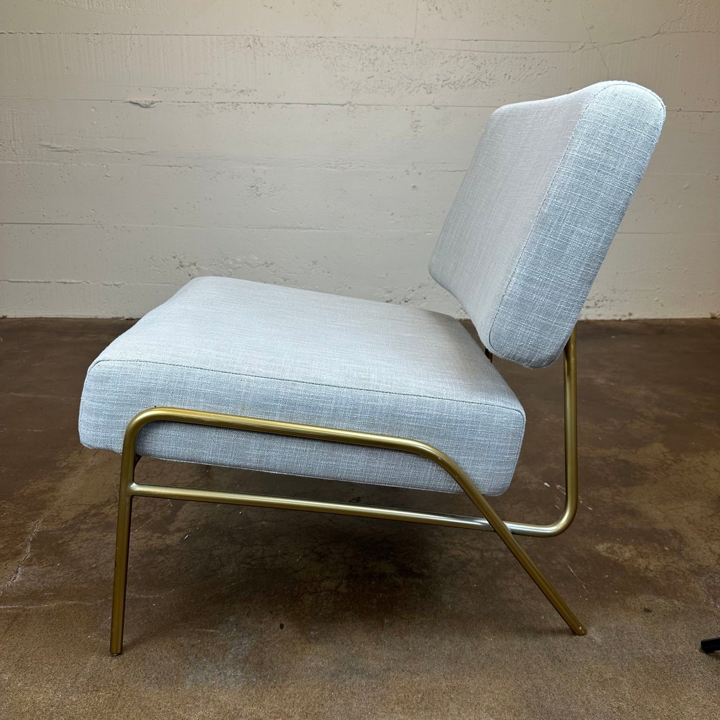 Taupe West Elm Slipper Chair U ACCENT CHAIRS