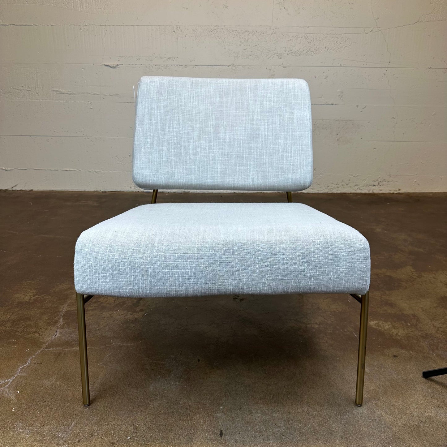 Taupe West Elm Slipper Chair U ACCENT CHAIRS