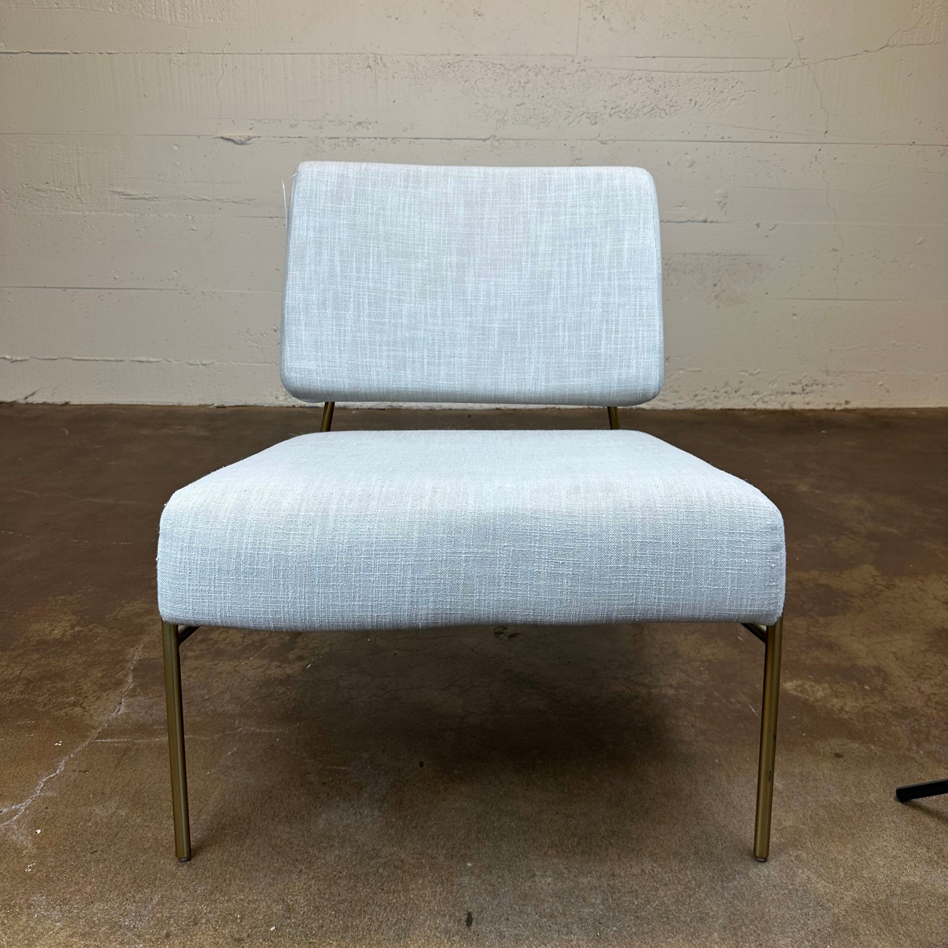 Taupe West Elm Slipper Chair U ACCENT CHAIRS