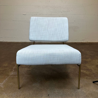Taupe West Elm Slipper Chair U ACCENT CHAIRS