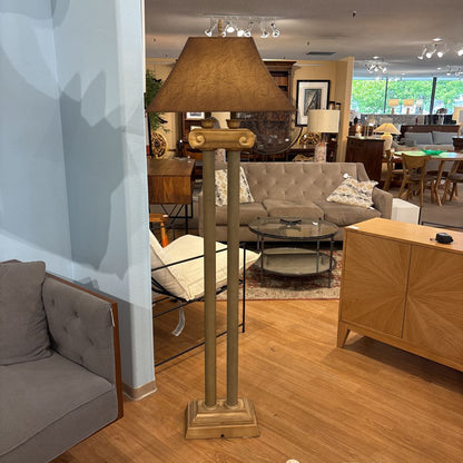Tall Double Column Corinthian Floor Lamp
