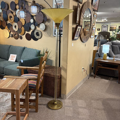 Hollywood Regency Style Torchiere Floor Lamp