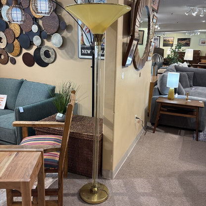Hollywood Regency Style Torchiere Floor Lamp