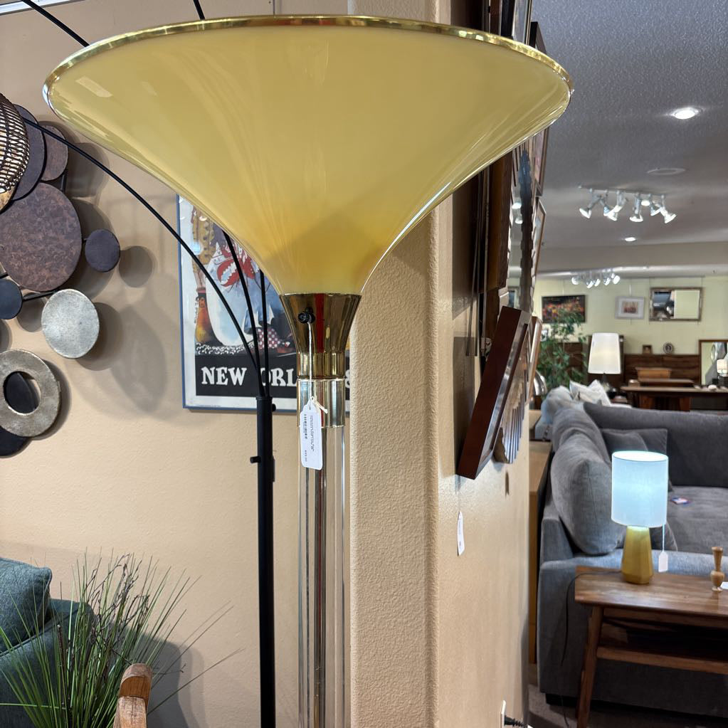 Hollywood Regency Style Torchiere Floor Lamp