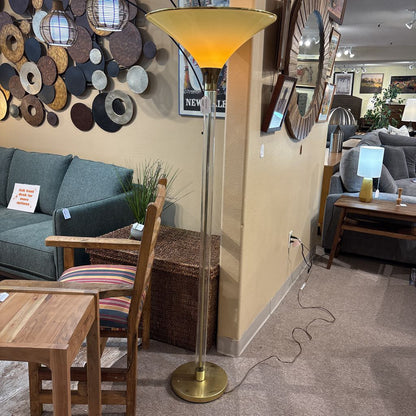 Hollywood Regency Style Torchiere Floor Lamp