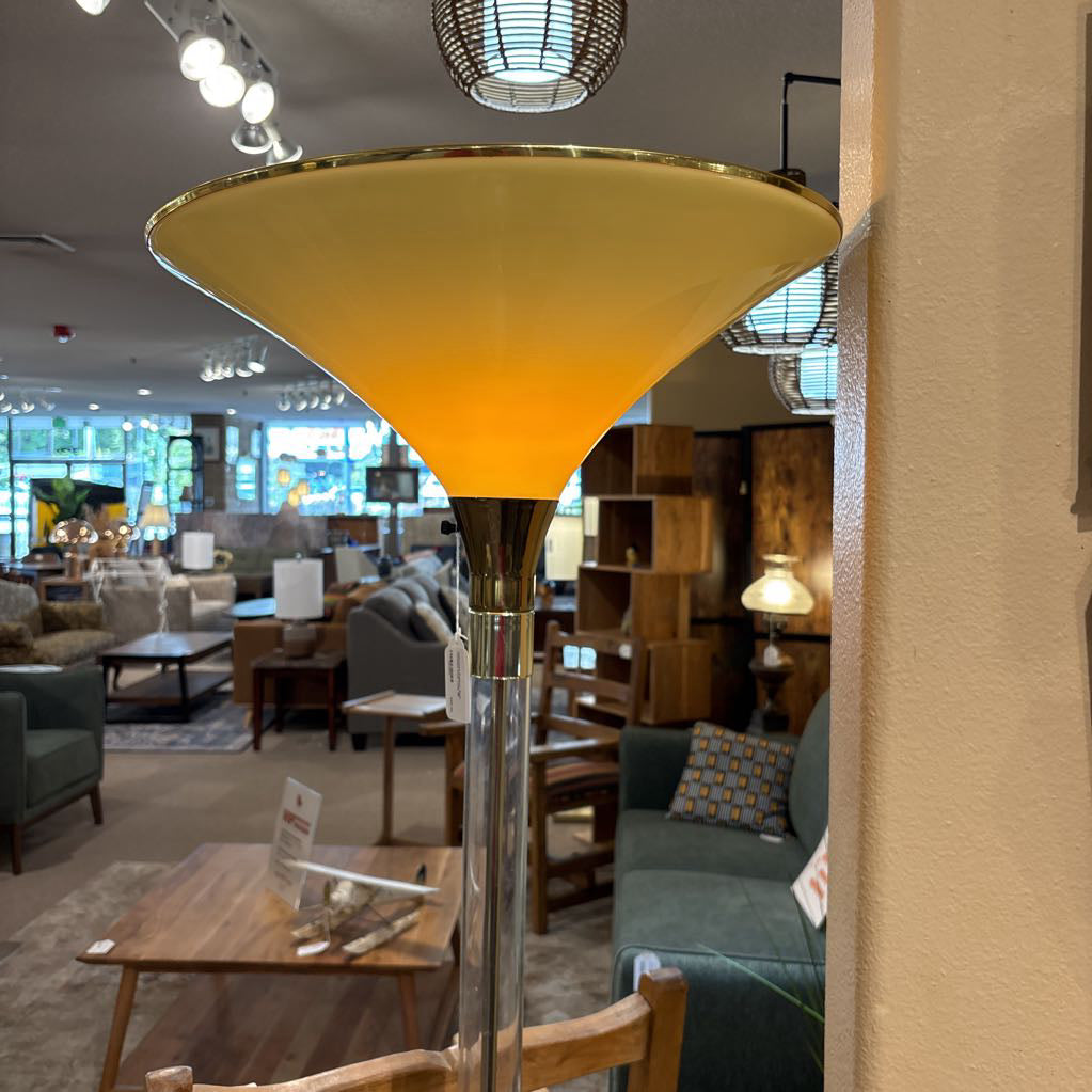 Hollywood Regency Style Torchiere Floor Lamp