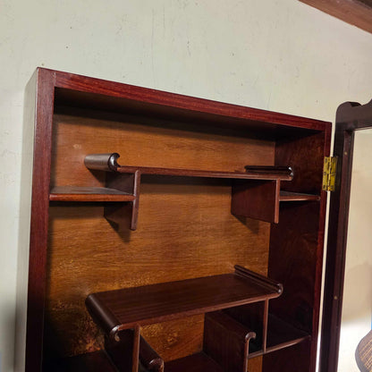 Asian Style Wall Mounted Display Cabinet with Key