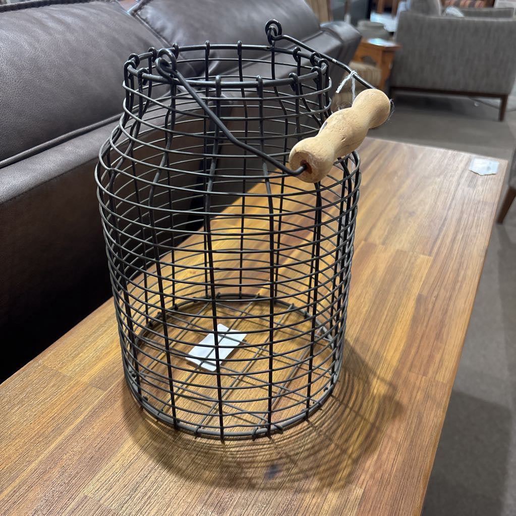 Rustic Wire Storage Basket