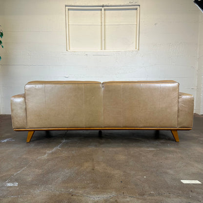 Odense Caramel Leather Sofa U SOFAS